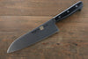 Iseya Molybdenum Santoku 180mm Black Pakka wood Handle - Japanny - Best Japanese Knife