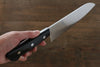 Iseya Molybdenum Santoku 180mm Black Pakka wood Handle - Japanny - Best Japanese Knife