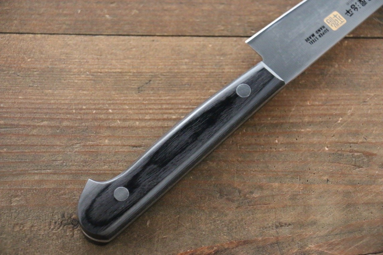 Iseya Molybdenum Petty-Utility 120mm Black Pakka wood Handle - Japanny - Best Japanese Knife