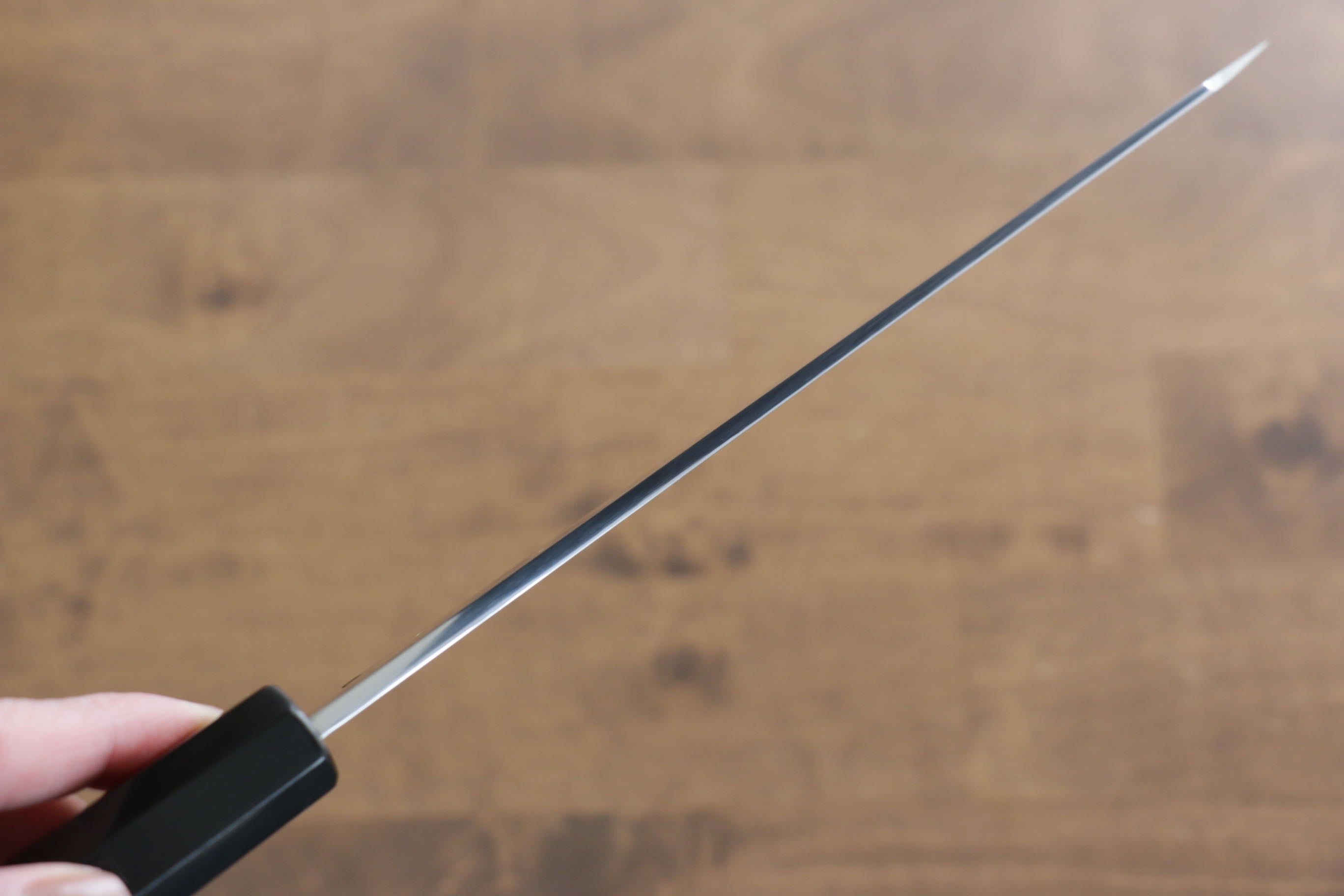 Jikko Fujisan Honyaki White Steel No.3 Kasumitogi Kiritsuke Gyuto  210mm Ebony Wood Handle - Japanny - Best Japanese Knife