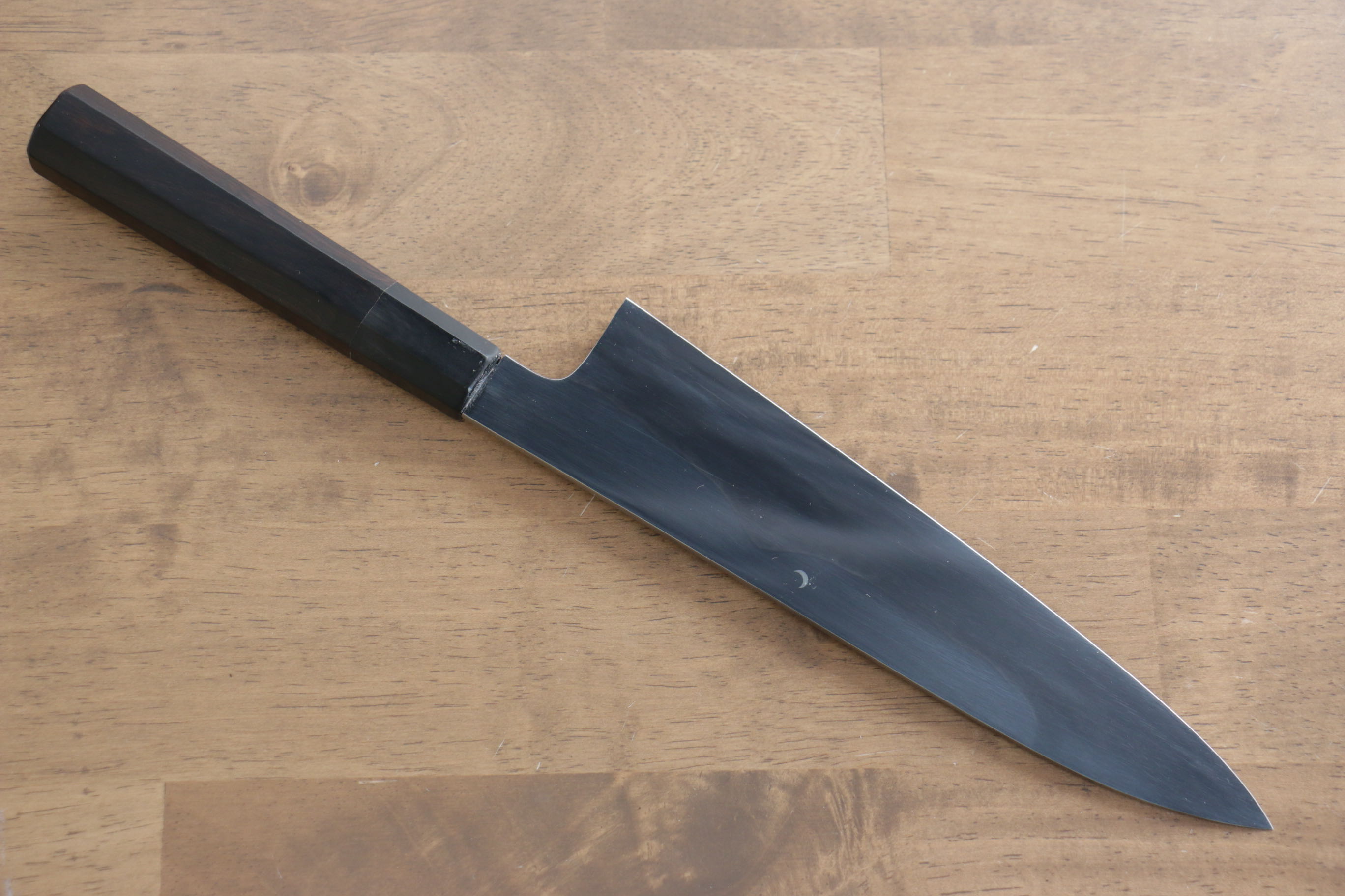 Jikko Fujisan Honyaki White Steel No.3 Gyuto  210mm Ebony Wood Handle Kasumi - Japanny - Best Japanese Knife