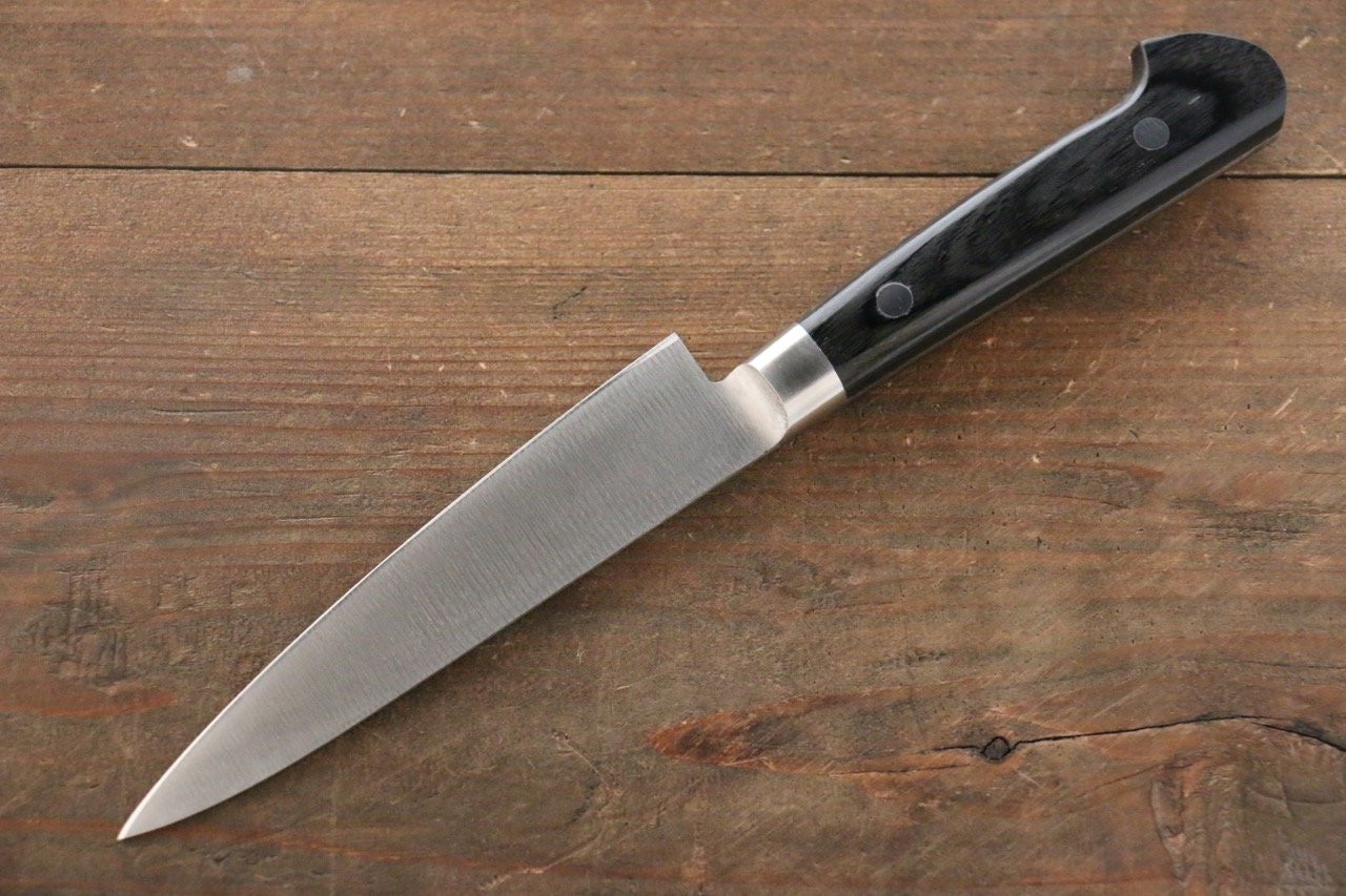 Iseya Molybdenum Petty-Utility 120mm Black Pakka wood Handle - Japanny - Best Japanese Knife