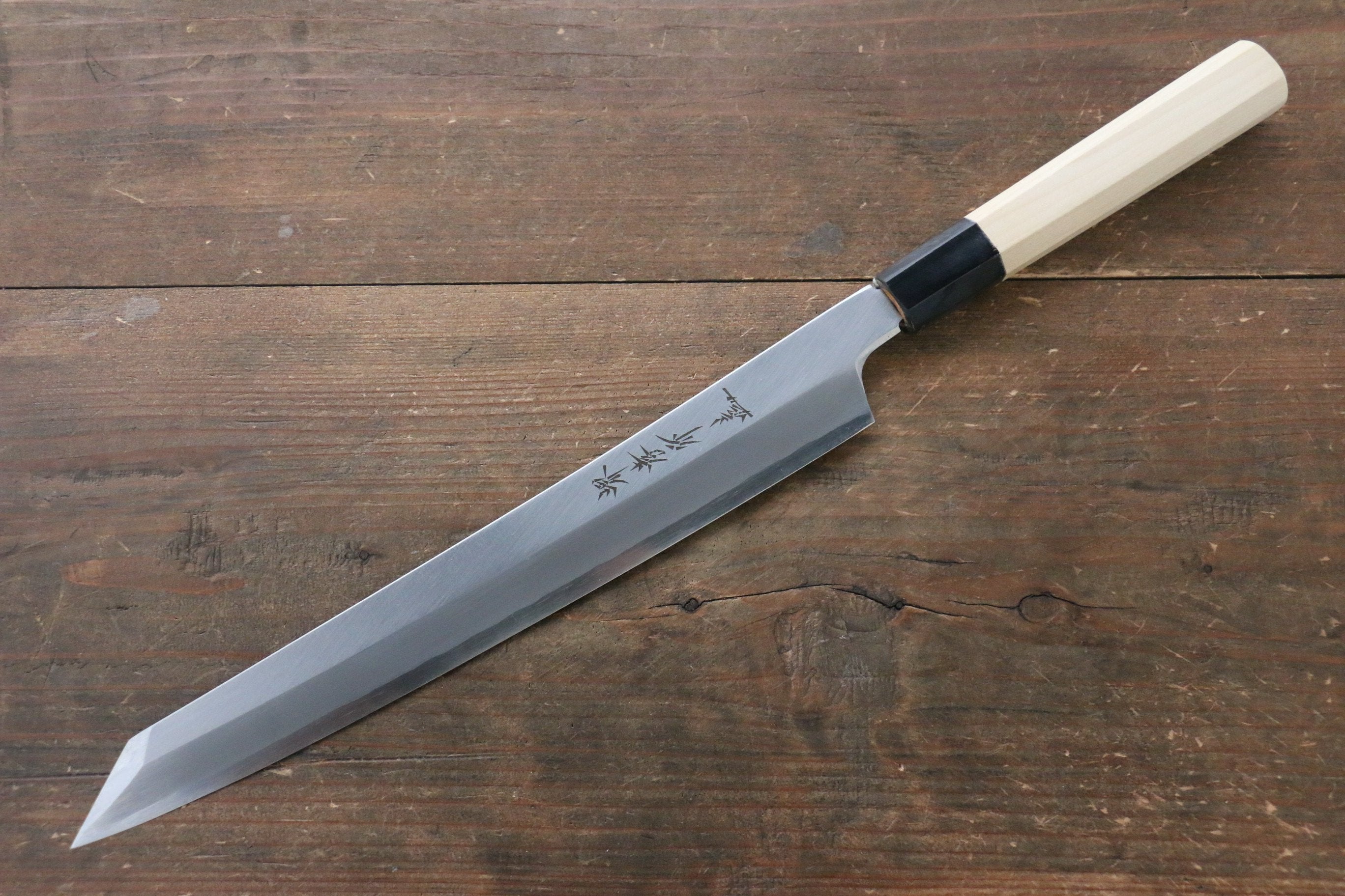 Sakai Takayuki Chef Series [Left Handed] Silver Steel No.3 Kiritsuke Yanagiba 270mm - Japanny - Best Japanese Knife
