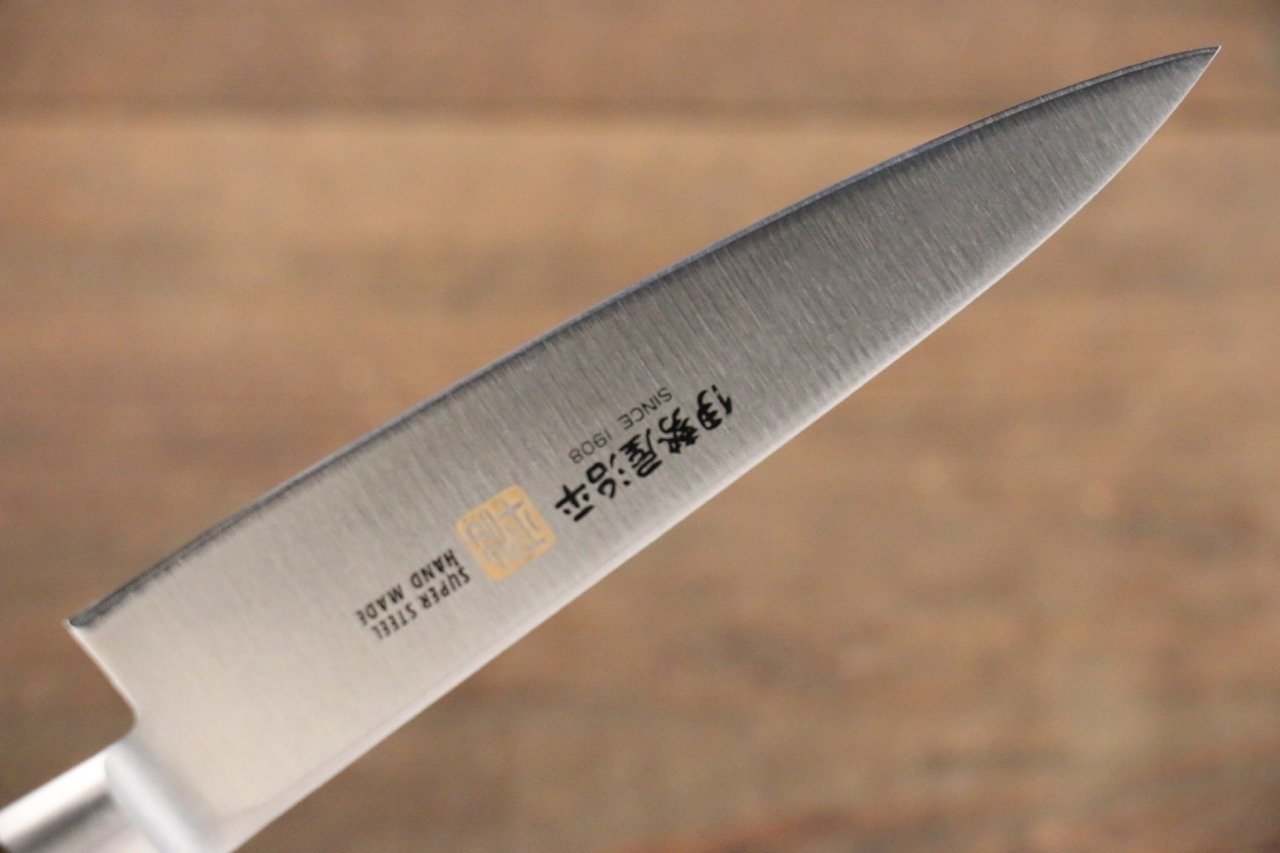 Iseya Molybdenum Petty-Utility 120mm Mahogany Pakka wood Handle - Japanny - Best Japanese Knife
