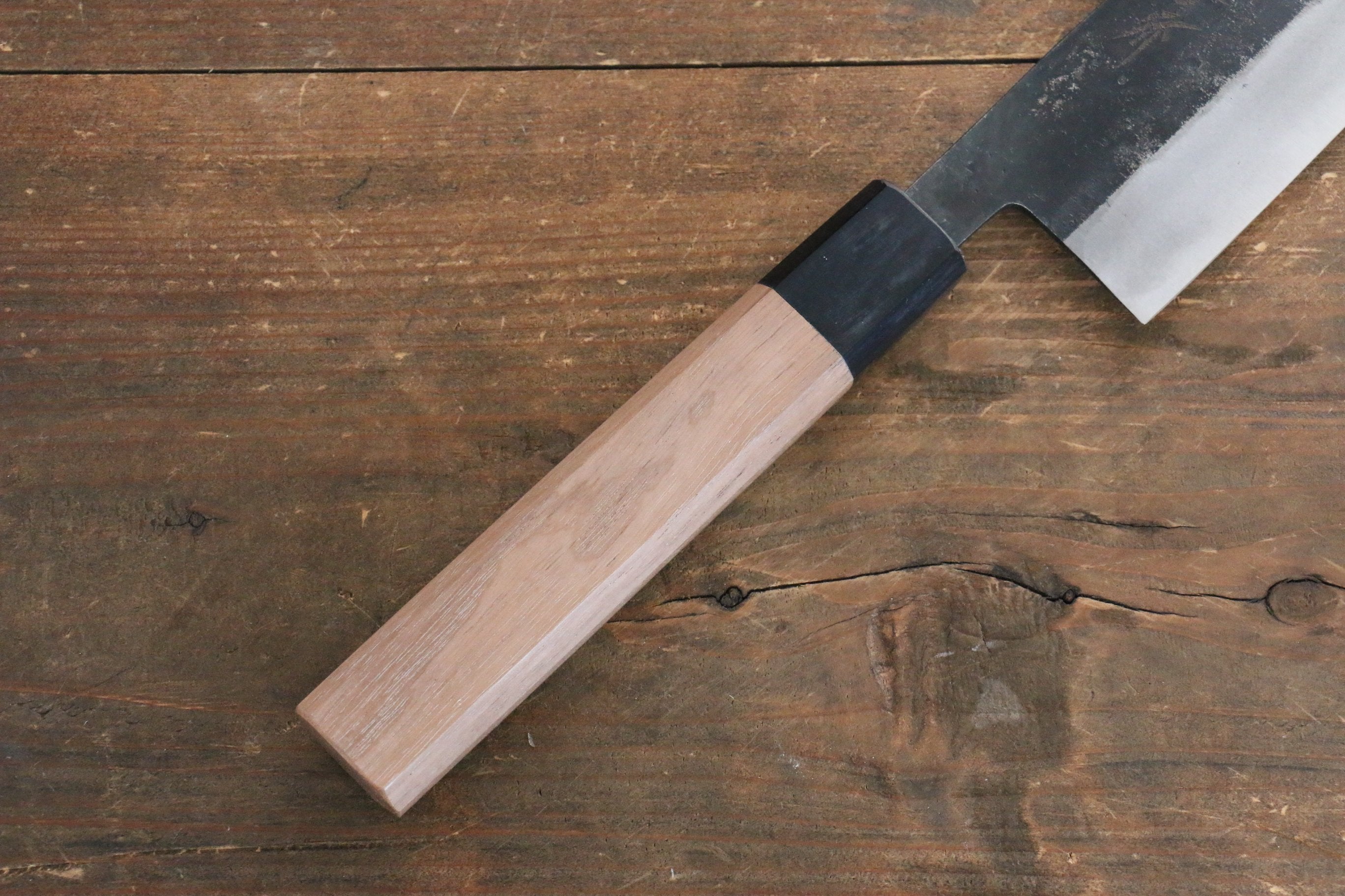 Sakai Takayuki Blue Steel No.2 Kurouchi Gyuto 240mm Walnut Handle - Japanny - Best Japanese Knife