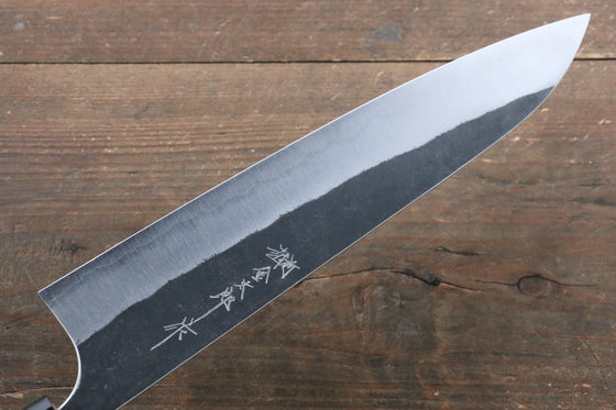 Yoshimi Kato Blue Super Kurouchi Gyuto 240mm with Lacquered Handle with Saya - Japanny - Best Japanese Knife