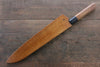 Yoshimi Kato Blue Super Kurouchi Gyuto 240mm with Lacquered Handle with Saya - Japanny - Best Japanese Knife