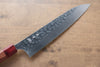 Yoshimi Kato Silver Steel No.3 Hammered Gyuto Japanese Chef Knife 210mm with Red Honduras Handle - Japanny - Best Japanese Knife