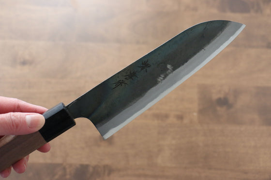 Sakai Takayuki Blue Steel No.2 Kurouchi Santoku 170mm - Japanny - Best Japanese Knife