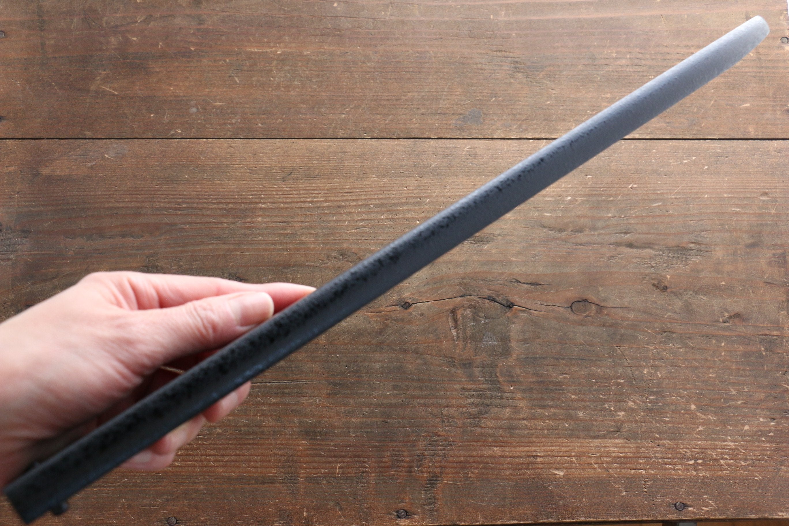 Kuroishime Saya Sheath for Yanagiba Sashimi Knife with Plywood Pin - 330mm - Japanny - Best Japanese Knife