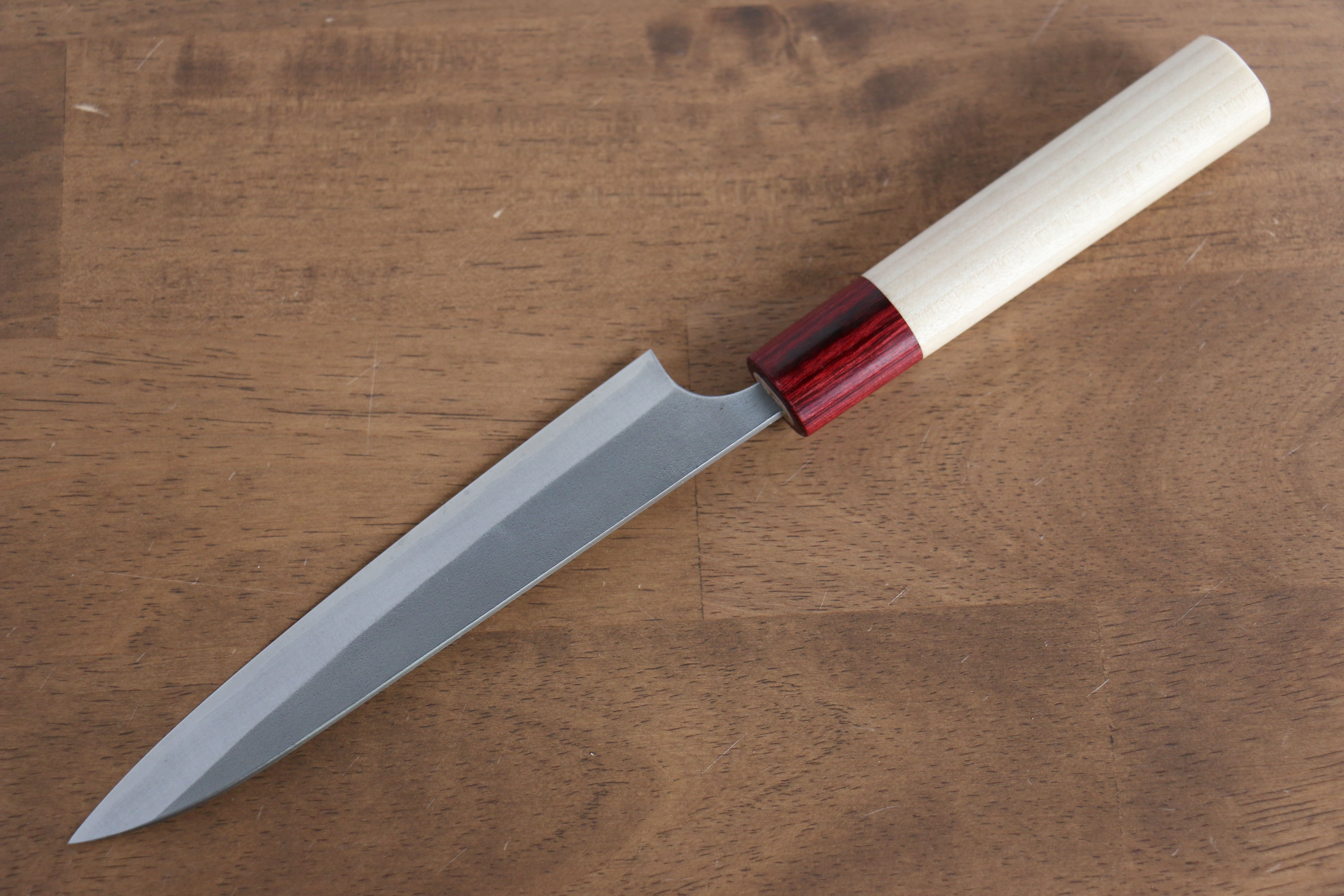 Masakage Yuki White Steel No.2 Nashiji Petty-Utility 150mm Magnolia Handle - Japanny - Best Japanese Knife