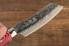 Kazuo Nomura VG10 Damascus Kiritsuke 90mm Red White Micarta (Nomura Style) Handle - Japanny - Best Japanese Knife