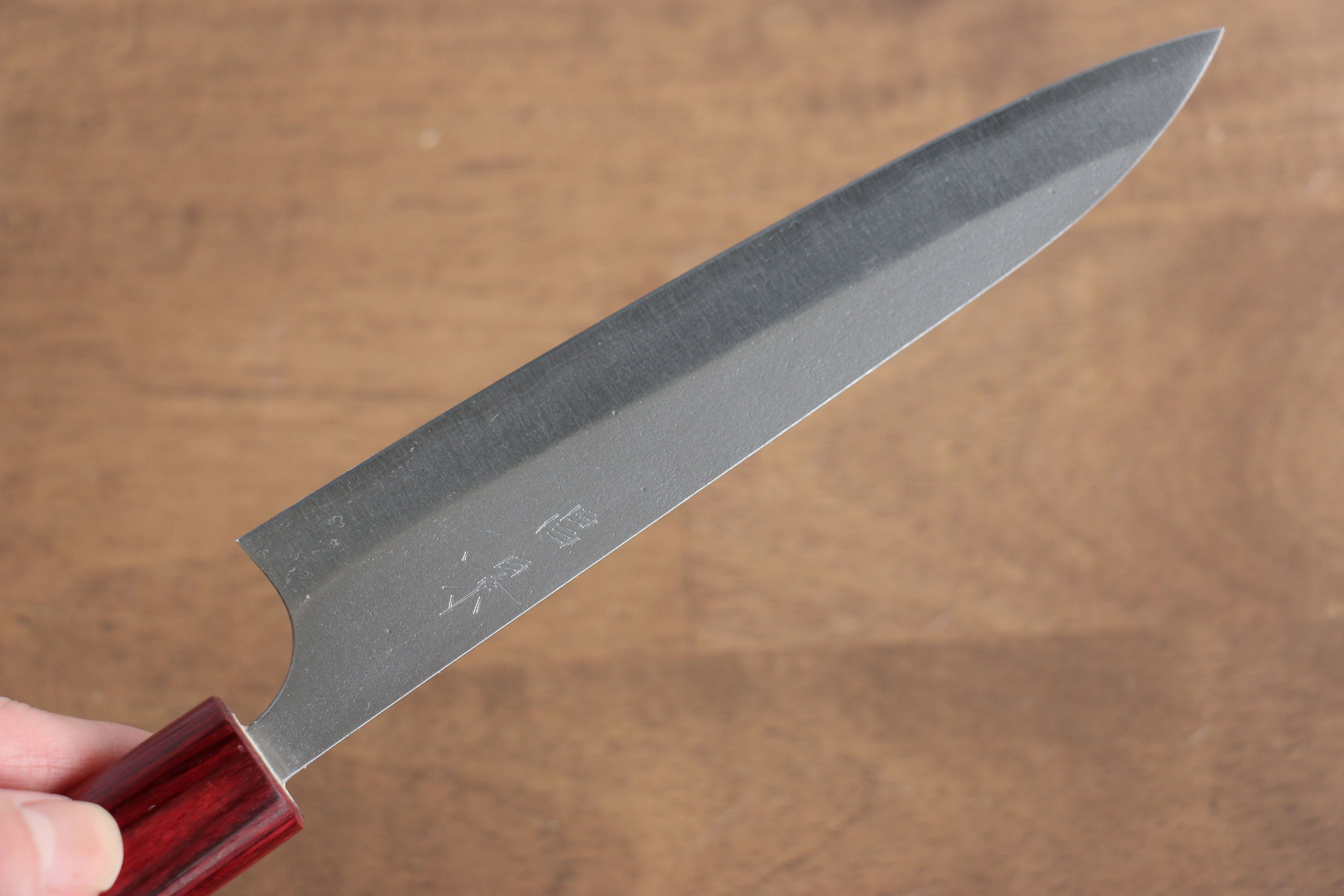 Masakage Yuki White Steel No.2 Nashiji Petty-Utility  120mm Magnolia Handle - Japanny - Best Japanese Knife