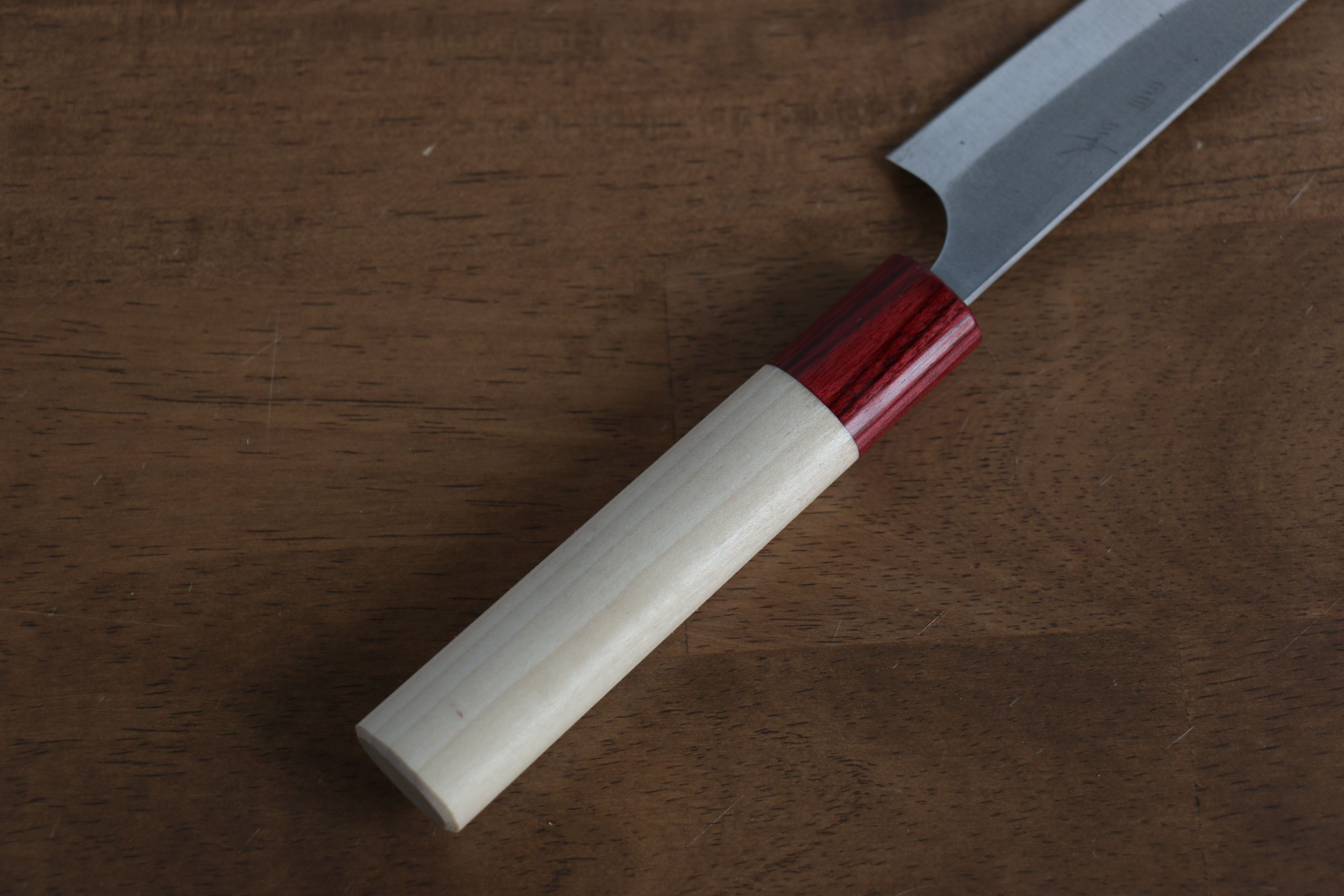 Masakage Yuki White Steel No.2 Nashiji Petty-Utility 150mm Magnolia Handle - Japanny - Best Japanese Knife