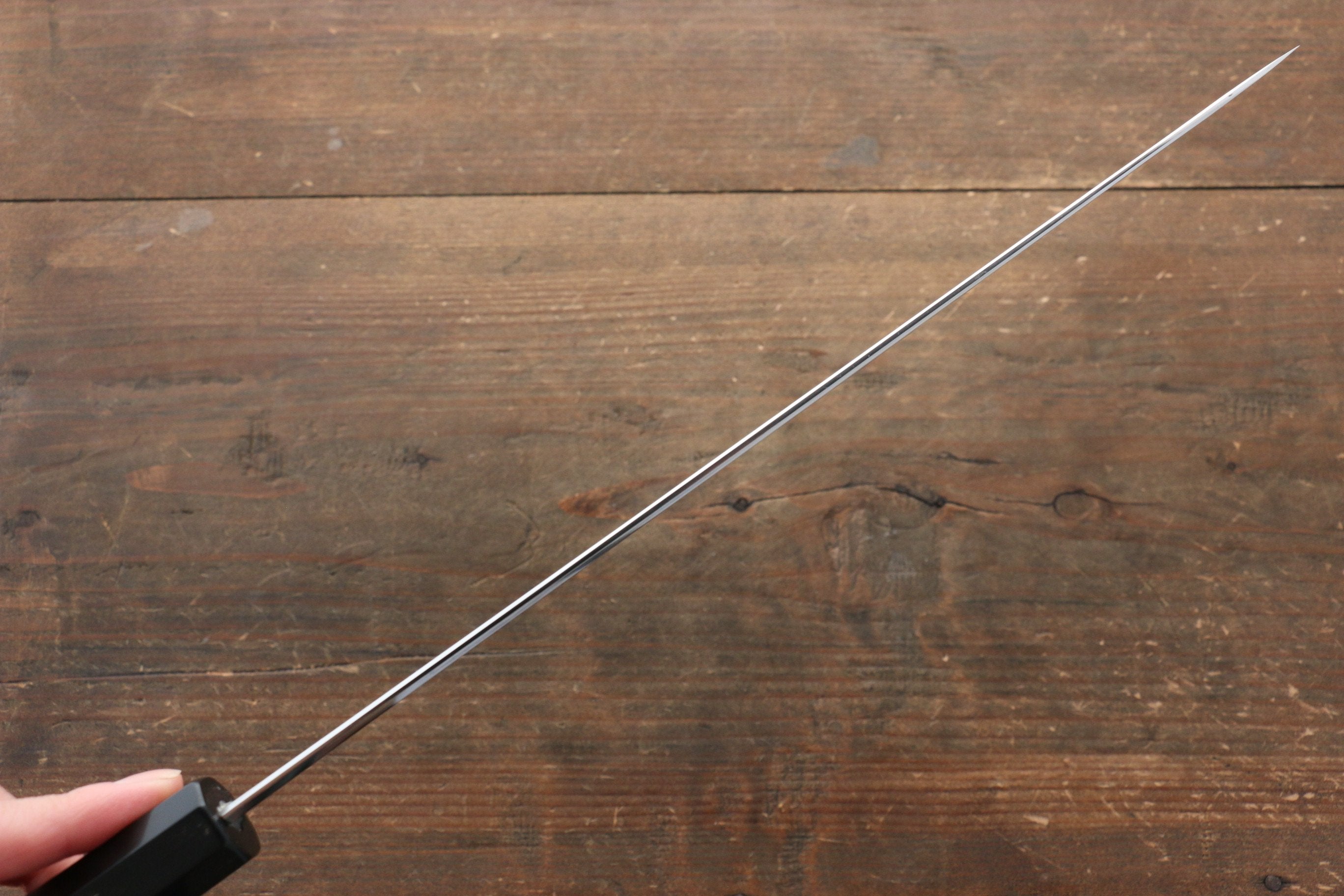 Sakai Kikumori VG10 Mirrored Finish Gyuto 270mm Ebony Wood Handle - Japanny - Best Japanese Knife