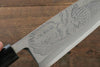 Sakai Takayuki Kasumitogi White Steel Crocodile engraving Deba Magnolia Handle - Japanny - Best Japanese Knife