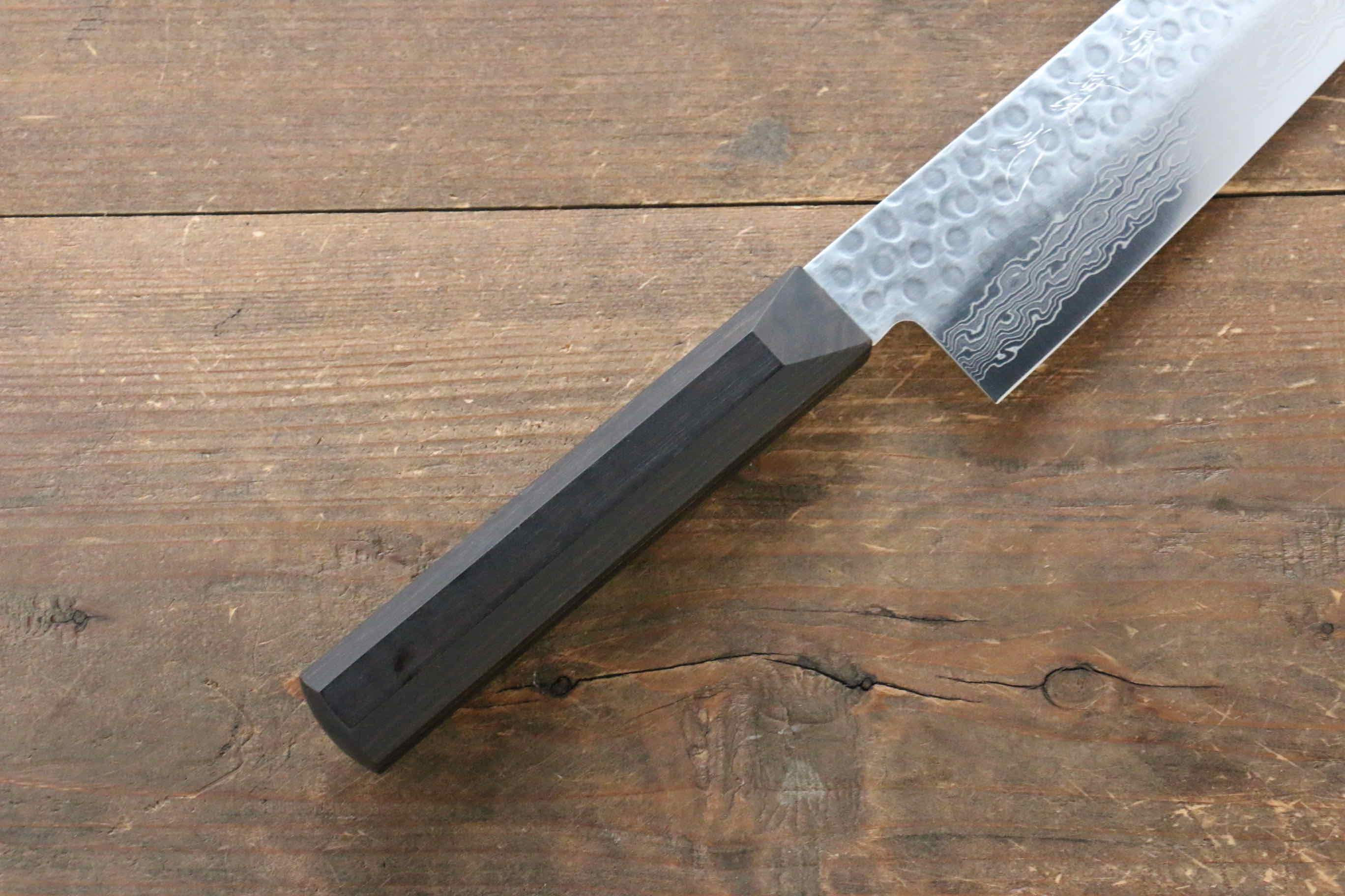 Jikko VG10 17 Layer Gyuto  200mm Ebony Wood Handle - Japanny - Best Japanese Knife