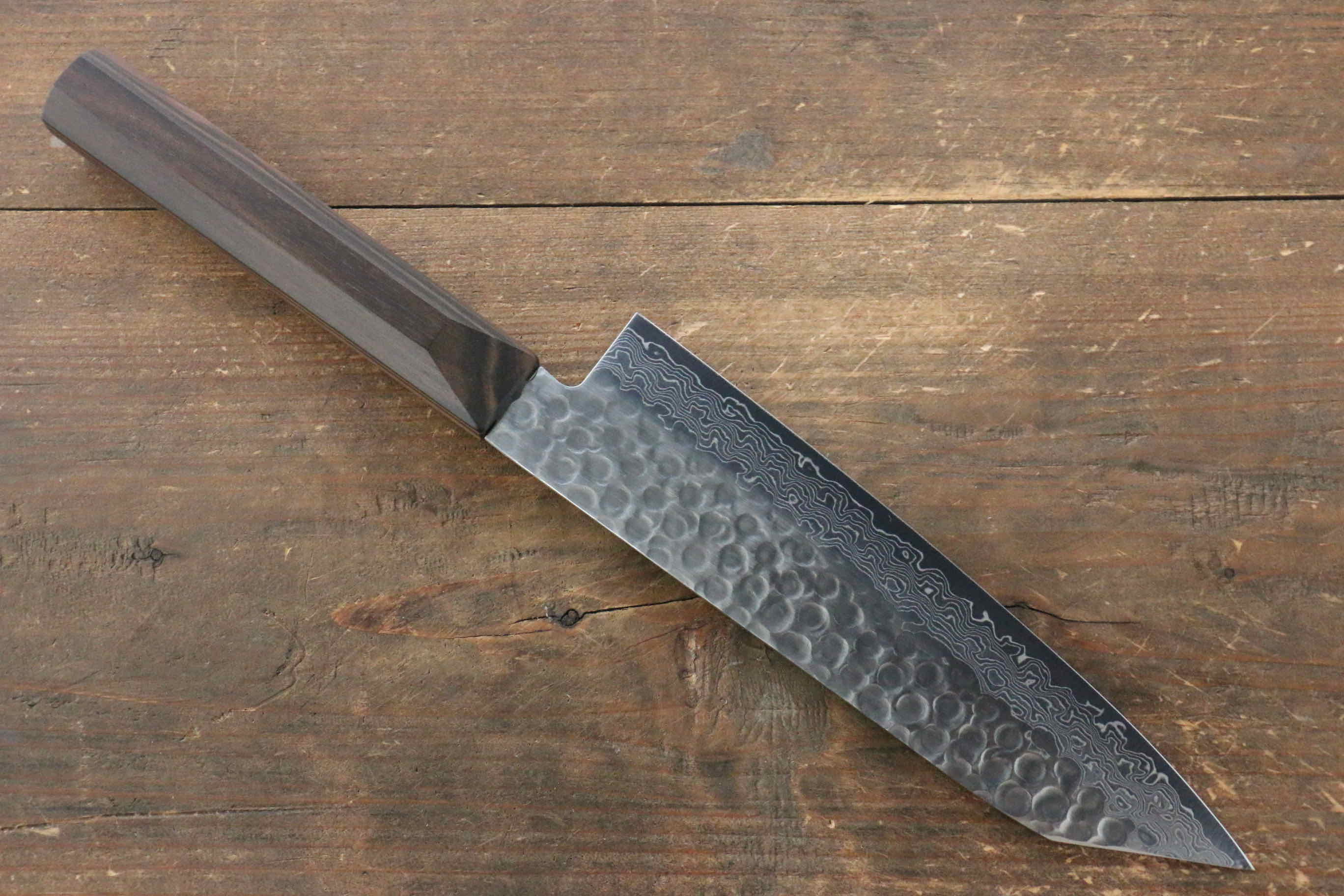 Jikko VG10 17 Layer Santoku  170mm Ebony Wood Handle - Japanny - Best Japanese Knife