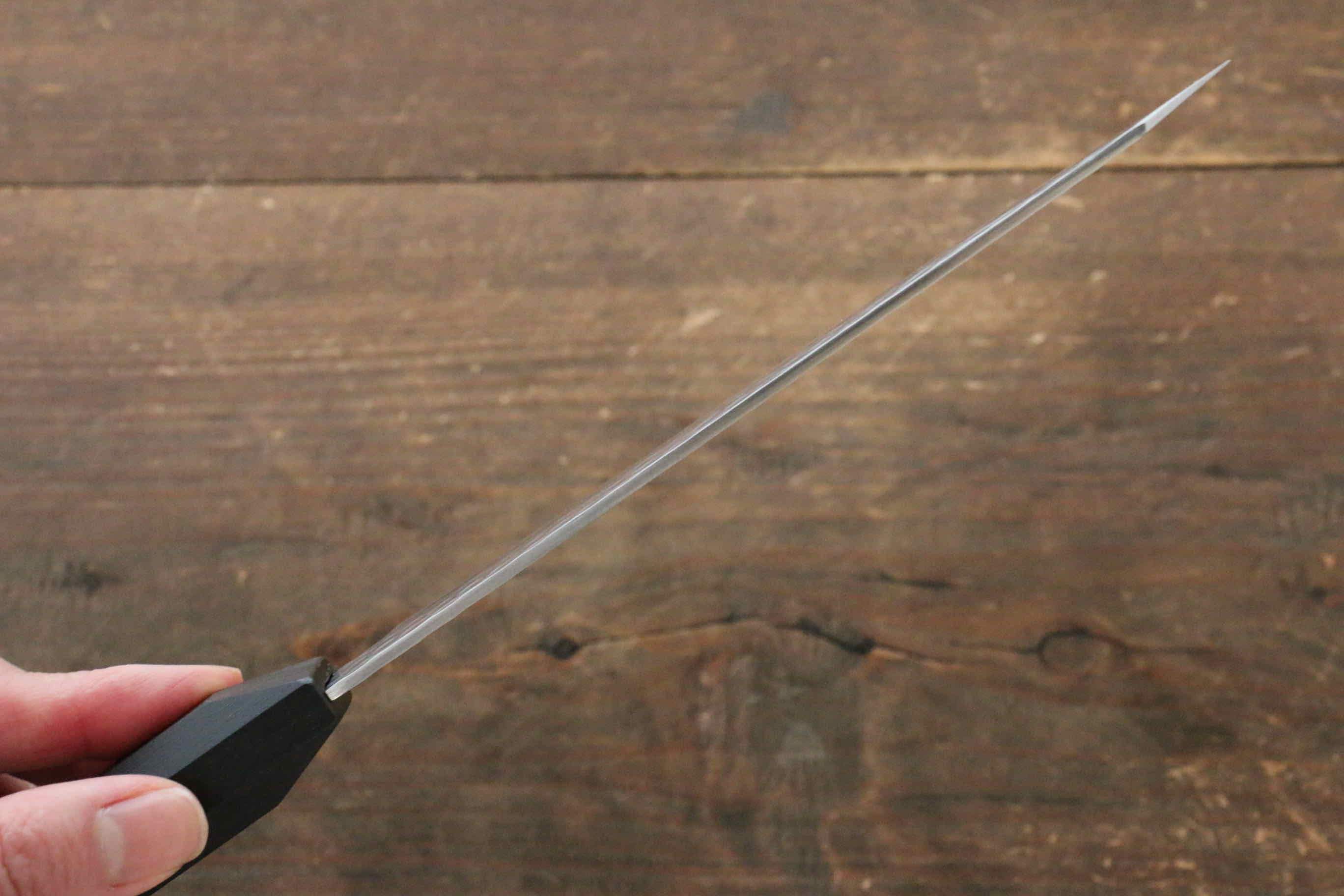 Jikko VG10 17 Layer Kiritsuke Petty-Utility  140mm Ebony Wood Handle - Japanny - Best Japanese Knife