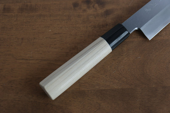 Sakai Takayuki Tokujyo White Steel No.2 Kiritsuke Gyuto 210mm Magnolia Handle - Japanny - Best Japanese Knife