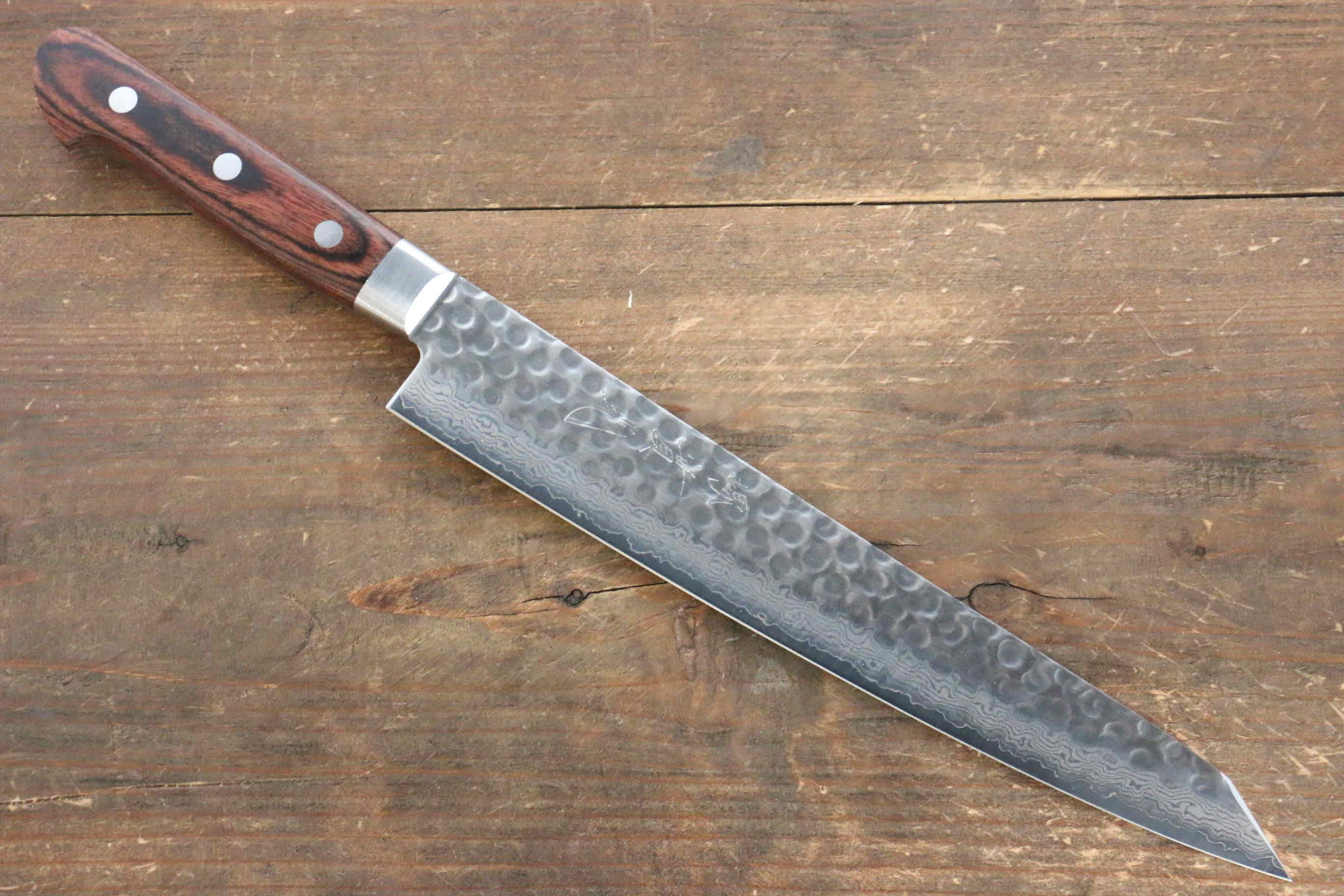 Jikko VG10 17 Layer Kiritsuke Sujihiki  230mm Mahogany Handle - Japanny - Best Japanese Knife