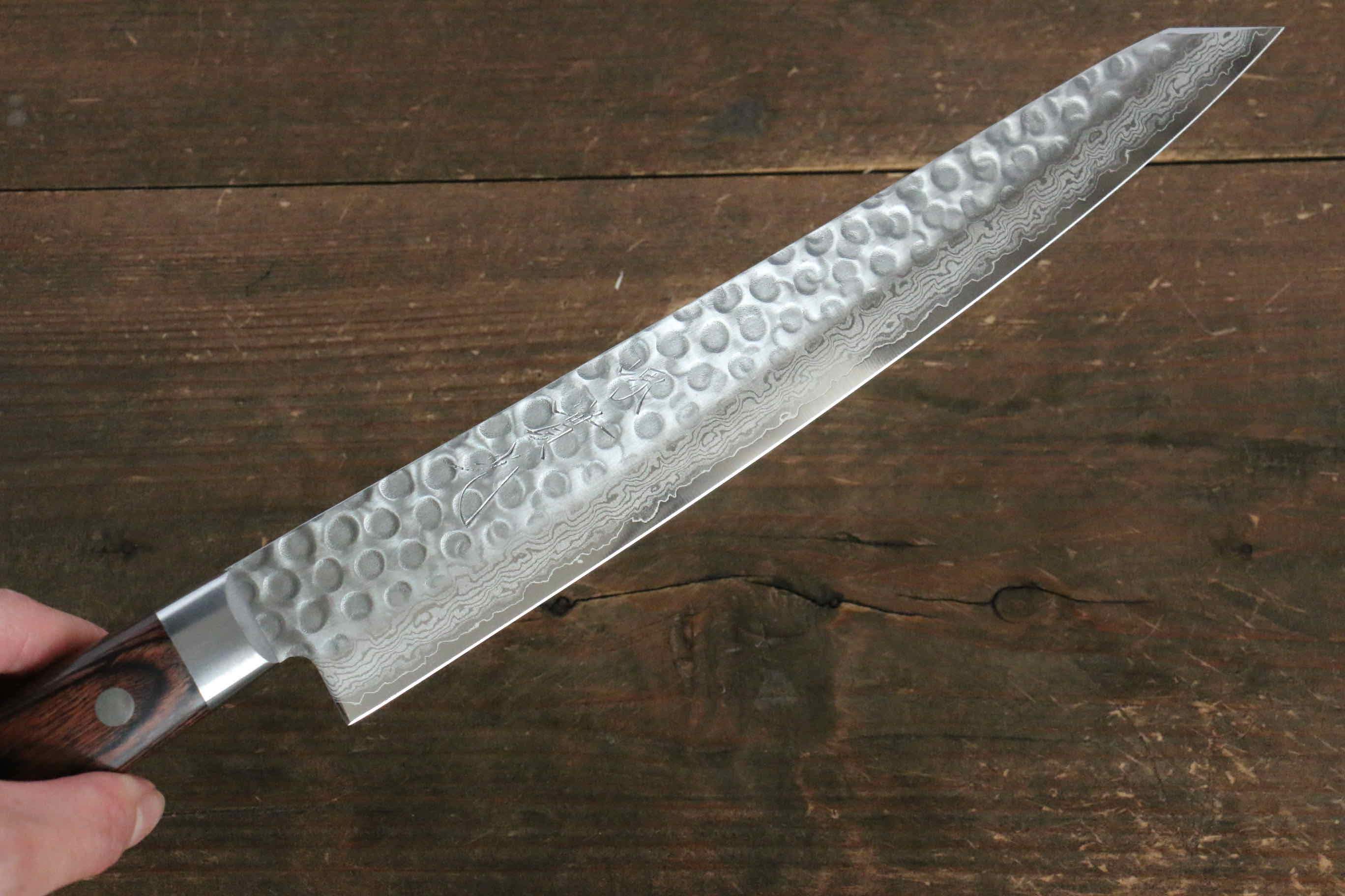 Jikko VG10 17 Layer Kiritsuke Sujihiki  230mm Mahogany Handle - Japanny - Best Japanese Knife