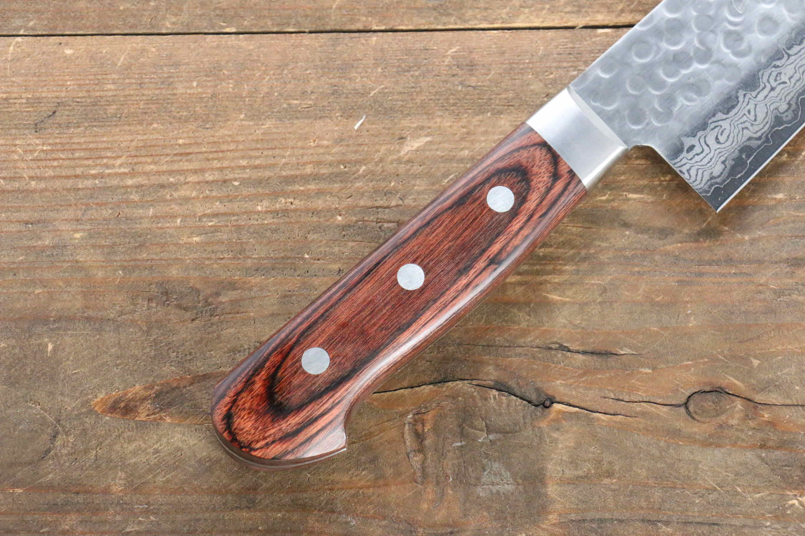 Jikko VG10 17 Layer Kiritsuke Gyuto  230mm Mahogany Handle - Japanny - Best Japanese Knife