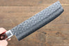 Jikko VG10 17 Layer Nakiri  160mm Mahogany Handle - Japanny - Best Japanese Knife