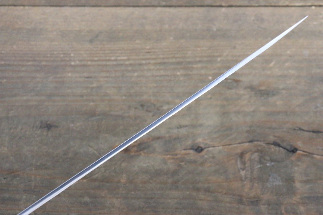 Seisuke Blue Steel No.2 Hammered Kurouchi Yanagiba 270mm Shitan Handle - Japanny - Best Japanese Knife