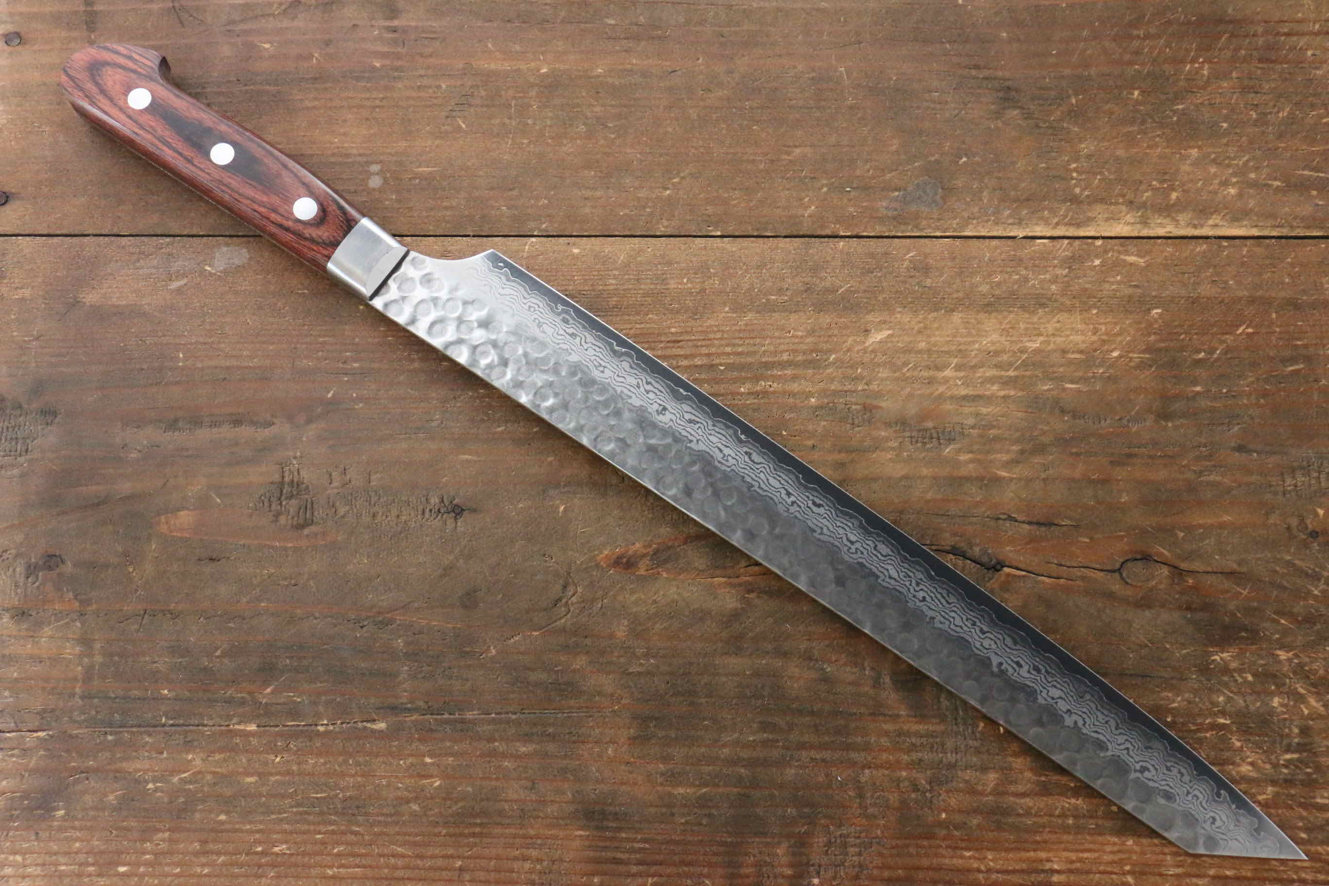 Jikko VG10 17 Layer Kiritsuke Yanagiba  300mm Mahogany Handle - Japanny - Best Japanese Knife