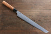 Sakai Takayuki Homura Genbu Blue Steel No.2 Sakimaru Yanagiba 300mm Yew Tree Handle with Sheath - Japanny - Best Japanese Knife