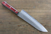 Sakai Takayuki Silver Steel No.3 Santoku 180mm Red Pakka wood Handle - Japanny - Best Japanese Knife