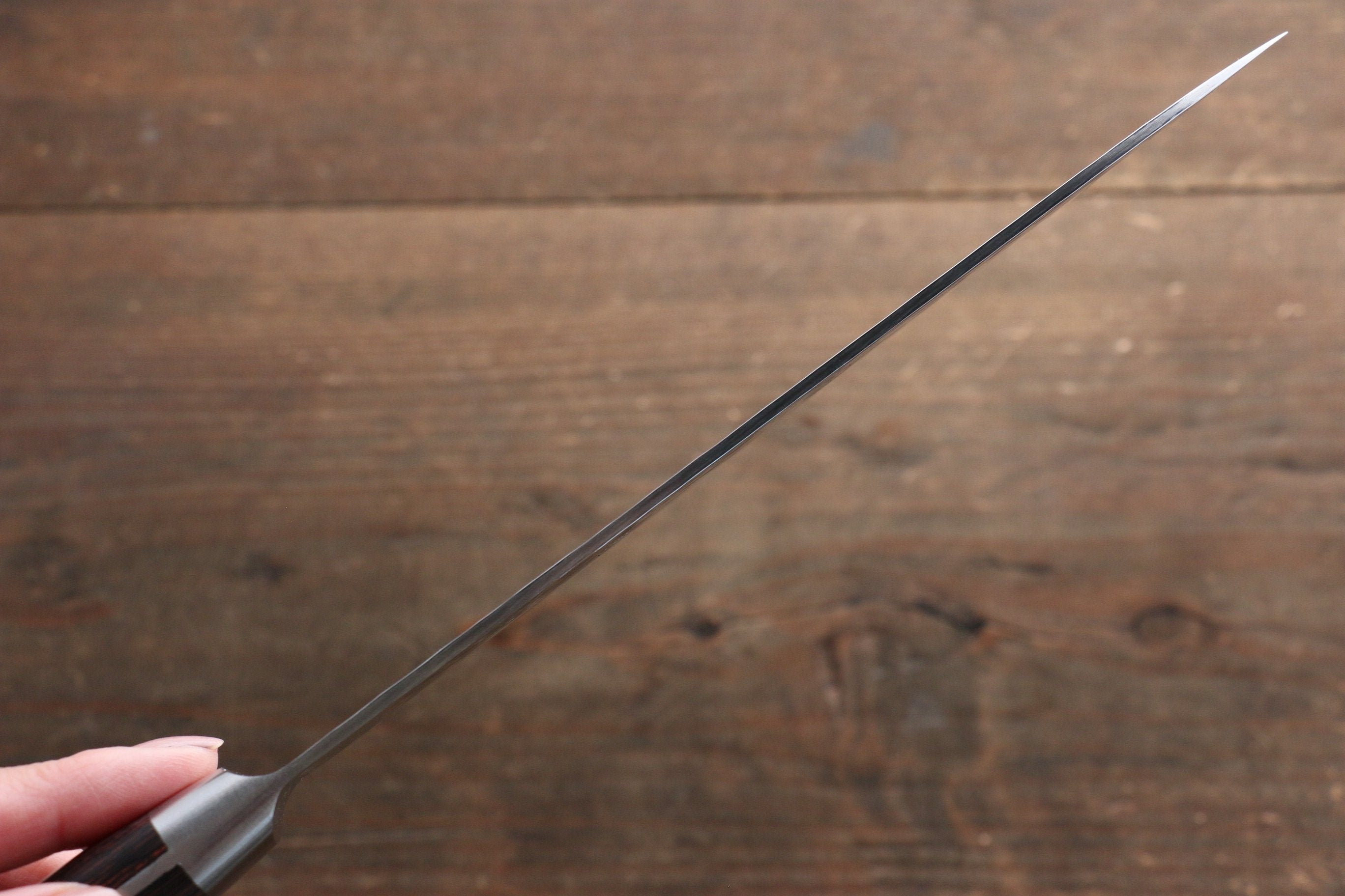 Seisuke VG10 33 Layer Damascus Santoku 180mm Mahogany Handle with Sheath - Japanny - Best Japanese Knife