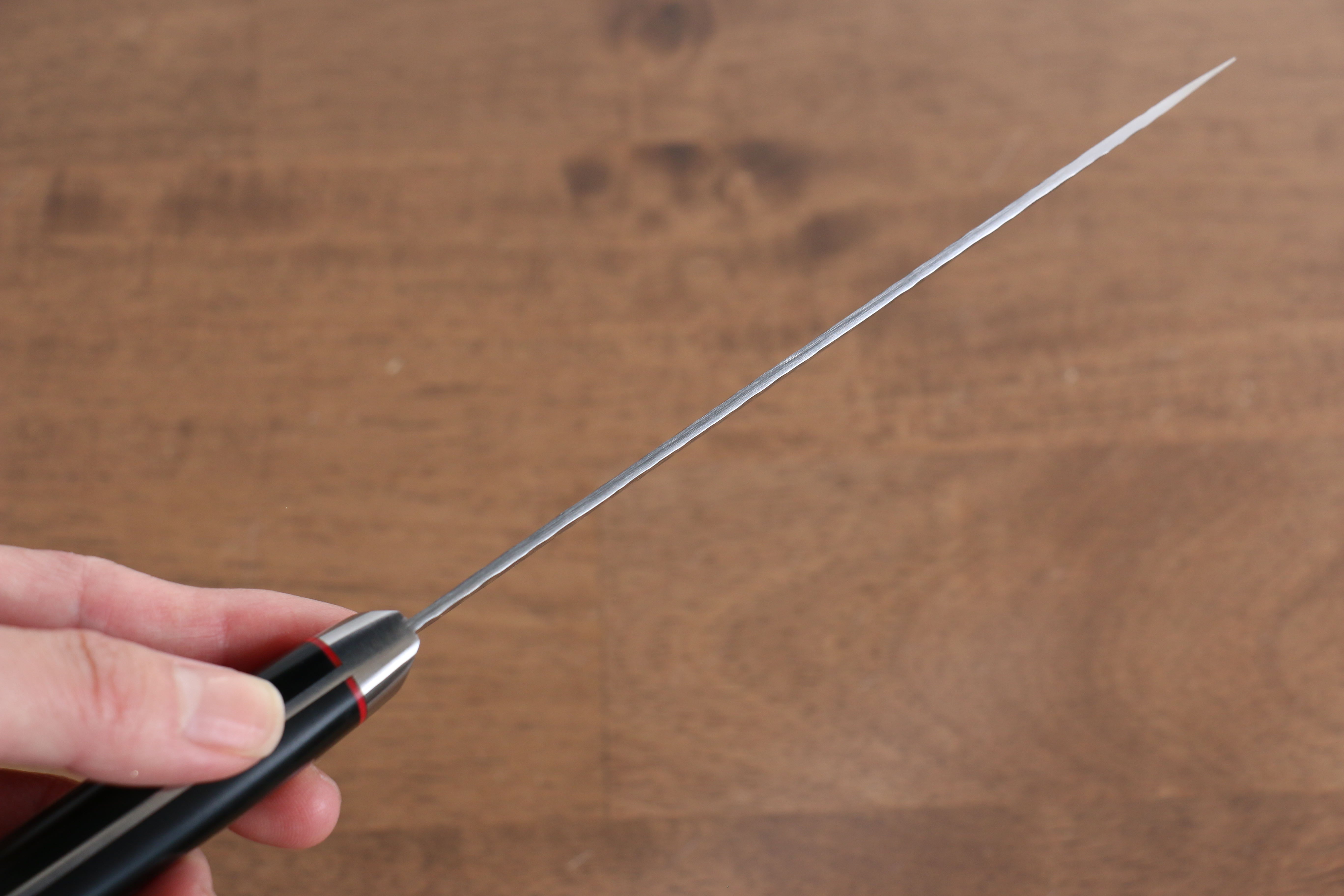 Seisuke PRO-J VG10 Hammered Petty-Utility 150mm Black Micarta Handle - Japanny - Best Japanese Knife