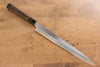 Sakai Takayuki Chef Series Silver Steel No.3 Yanagiba Wenge with Double Water Buffalo Ring Handle - Japanny - Best Japanese Knife