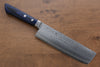 Kunihira VG1 Hammered Usuba 165mm Blue Pakka wood Handle - Japanny - Best Japanese Knife