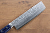 Kunihira VG1 Hammered Usuba 165mm Blue Pakka wood Handle - Japanny - Best Japanese Knife