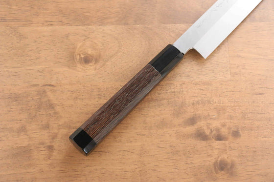 Sakai Takayuki Honyaki White Steel No.2 Yanagiba Wenge with Double Water Buffalo Ring Handle - Japanny - Best Japanese Knife