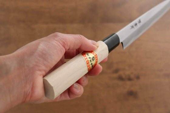 Sakai Takayuki Kasumitogi White Steel Fuguhiki Magnolia Handle - Japanny - Best Japanese Knife