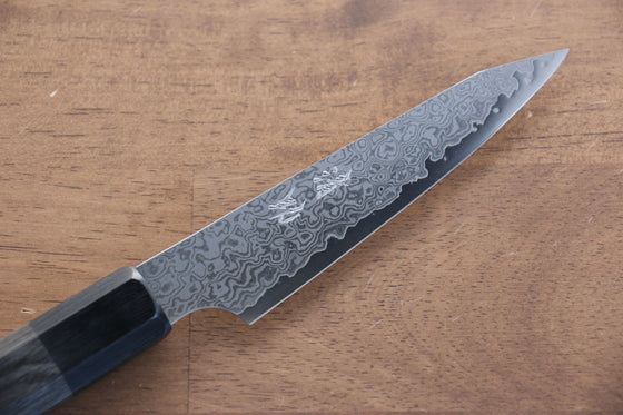 Seisuke VG10 33 Layer Damascus Kiritsuke Petty-Utility 120mm Gray Pakka wood Handle - Japanny - Best Japanese Knife