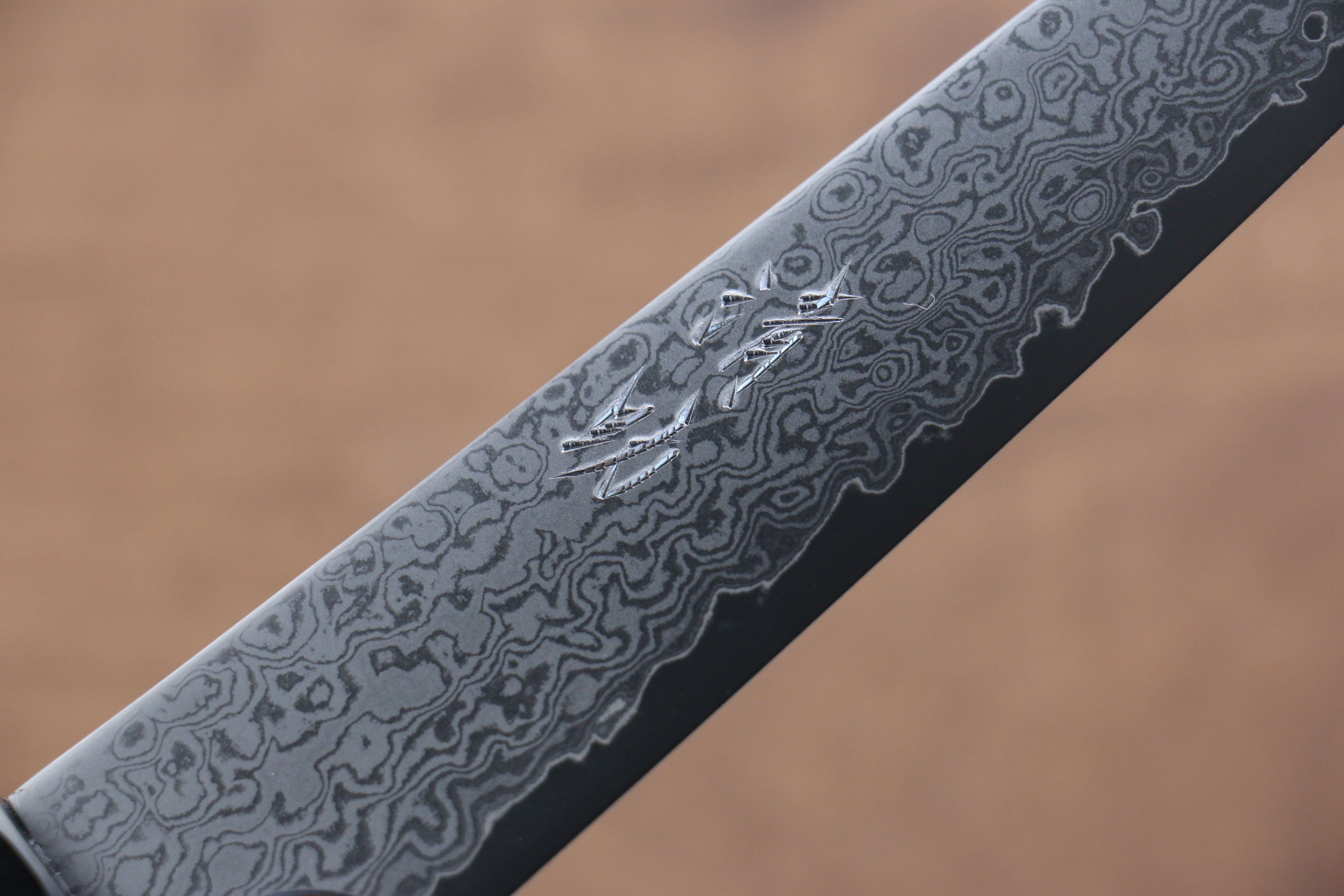 Seisuke VG10 33 Layer Damascus Kiritsuke Petty-Utility 150mm Gray Pakka wood Handle - Japanny - Best Japanese Knife