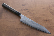  Seisuke VG10 33 Layer Damascus Kiritsuke Gyuto 210mm Gray Pakka wood Handle - Japanny - Best Japanese Knife