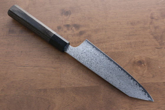 Seisuke VG10 33 Layer Damascus Kiritsuke Santoku 165mm Gray Pakka wood Handle - Japanny - Best Japanese Knife