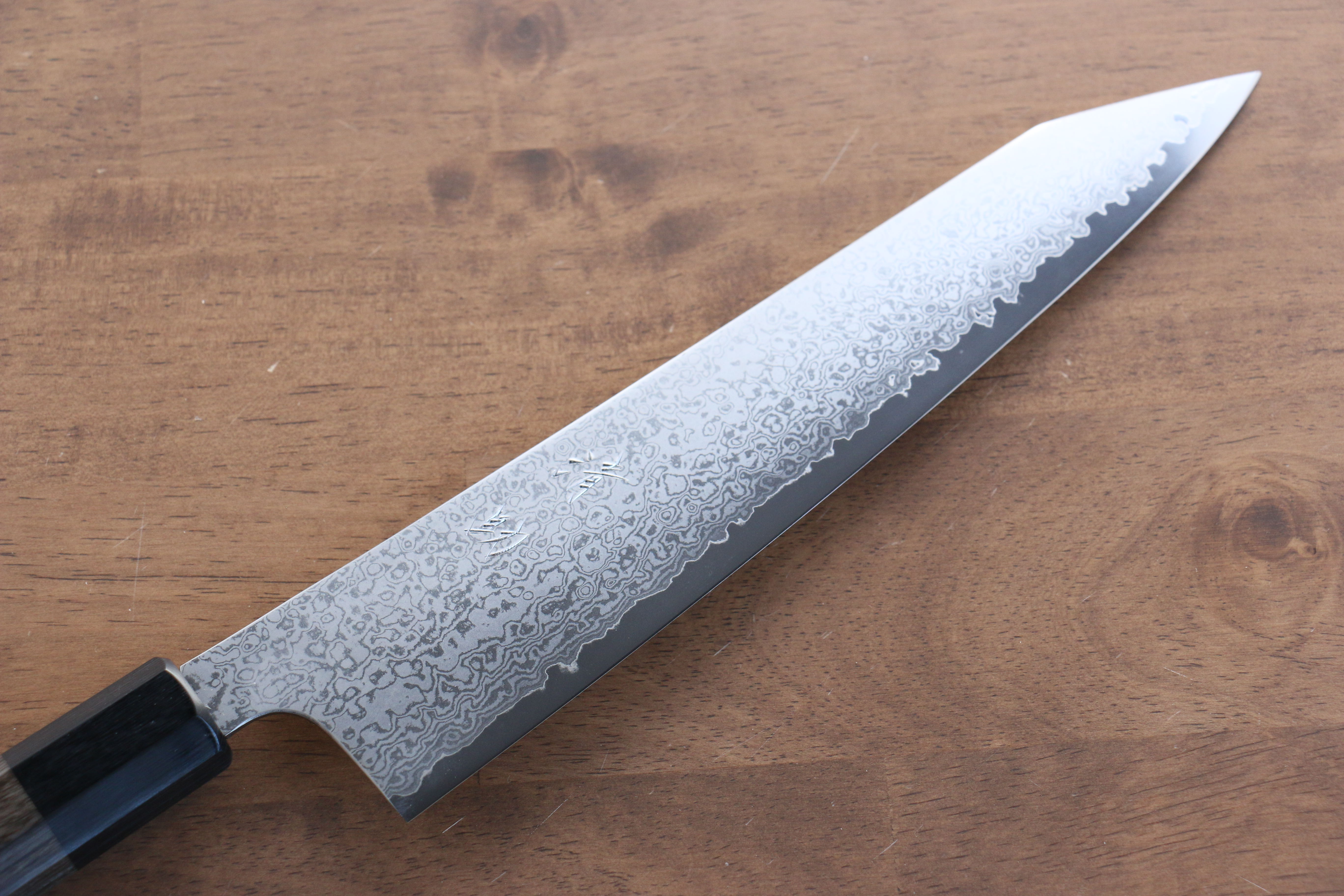 Seisuke VG10 33 Layer Damascus Kiritsuke Gyuto 240mm Gray Pakka wood Handle - Japanny - Best Japanese Knife