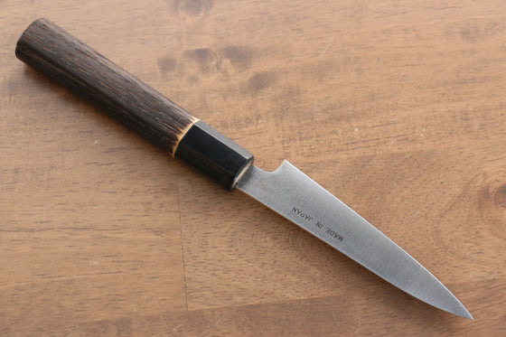 Seisuke Swedish Steel-stn Petty-Utility 120mm Burned Chestnuts Handle - Japanny - Best Japanese Knife