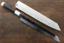  Sakai Takayuki Shinuchi Water Quenching Honyaki White Steel No.2 Mirrored Finish Kiritsuke Yanagiba 300mm with Sheath - Japanny - Best Japanese Knife