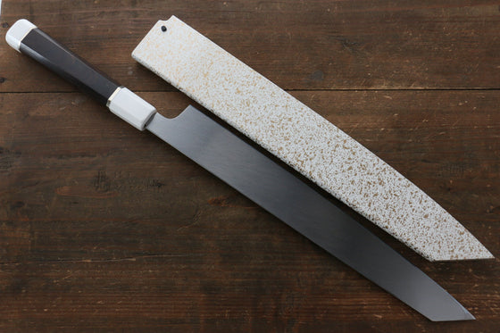 Sakai Takayuki Shinuchi Water Quenching Honyaki White Steel No.2 Mirrored Finish Kiritsuke Yanagiba 300mm with Sheath - Japanny - Best Japanese Knife