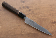  Seisuke Swedish Steel-stn Petty-Utility 150mm Burned Chestnuts Handle - Japanny - Best Japanese Knife