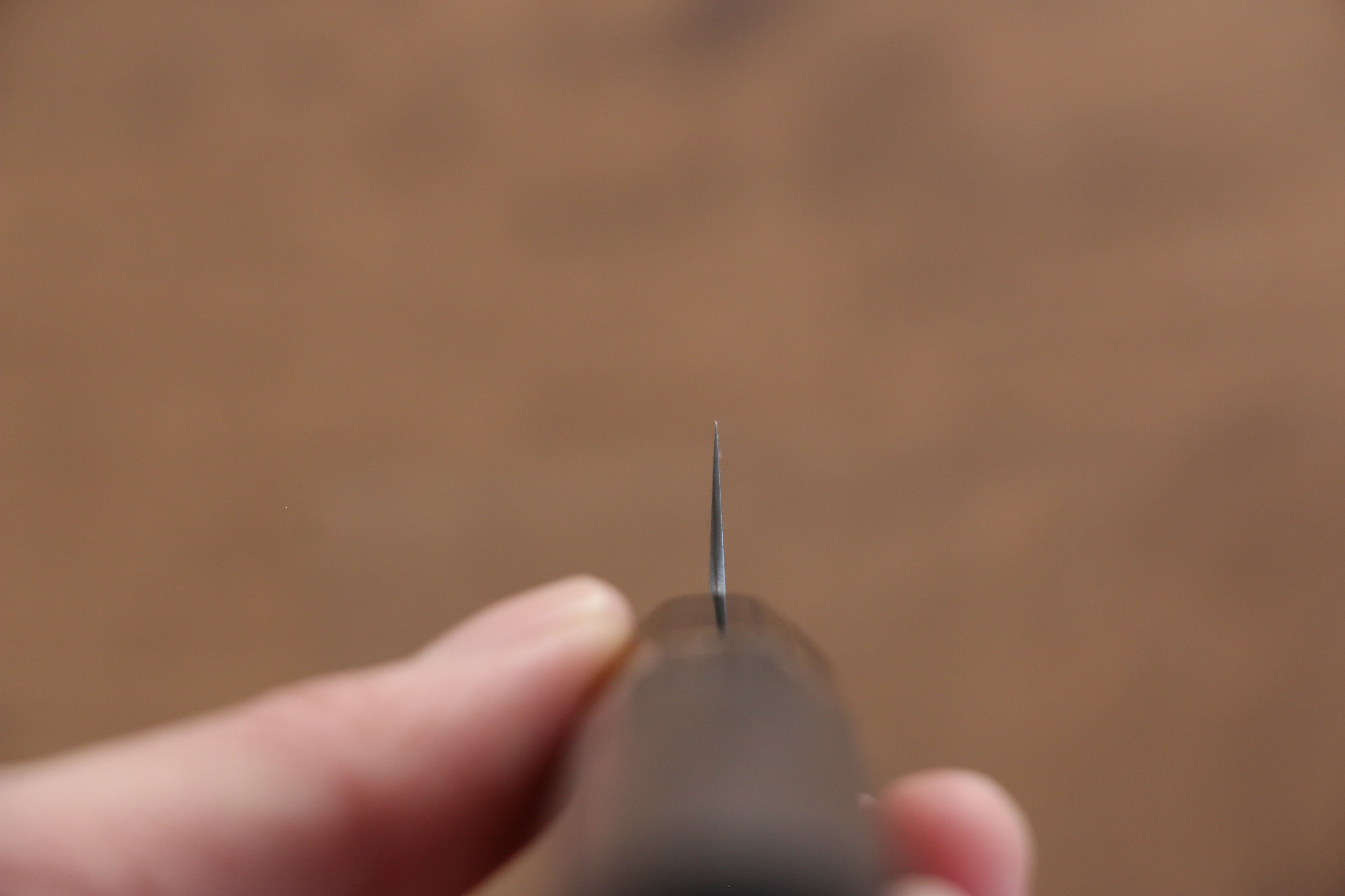 Seisuke Swedish Steel-stn Petty-Utility 150mm Burnt Chestnut Handle - Japanny - Best Japanese Knife