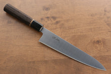  Seisuke Swedish Steel-stn Gyuto 210mm Burned Chestnuts Handle - Japanny - Best Japanese Knife